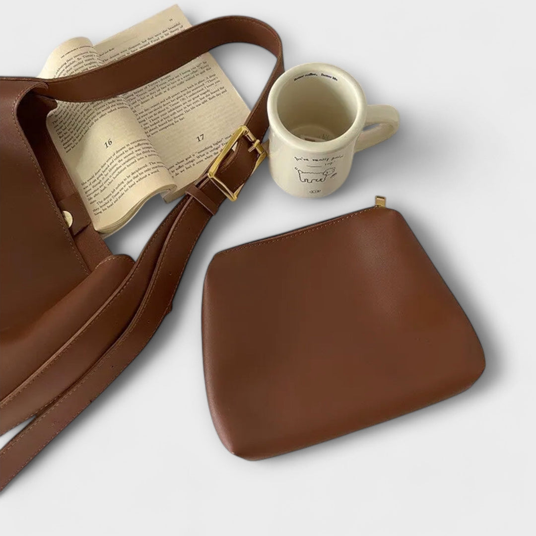 Cecile. – Elegant leather shoulder bag