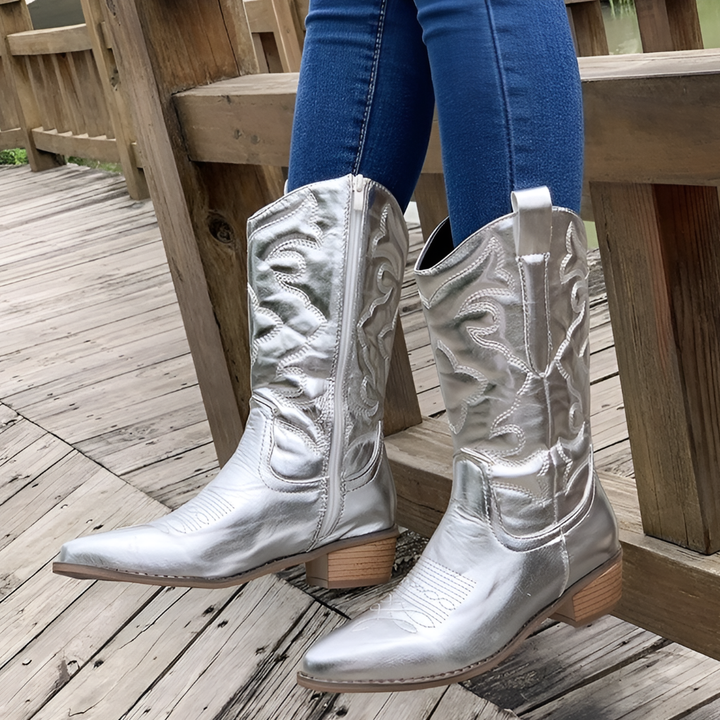 Western Block Heel Boots