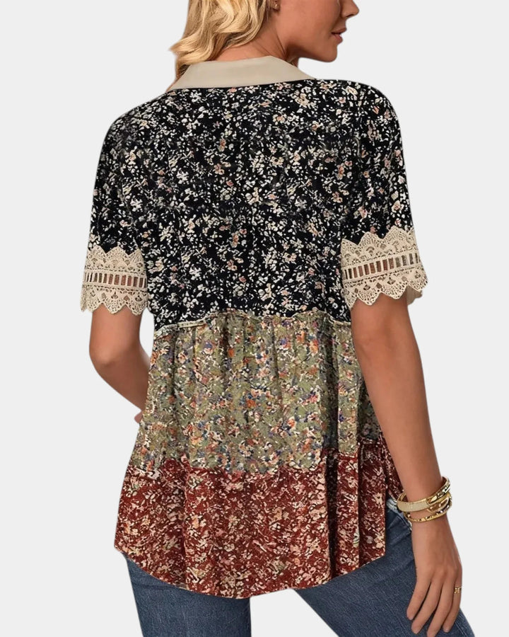 Évania Floral Blouse
