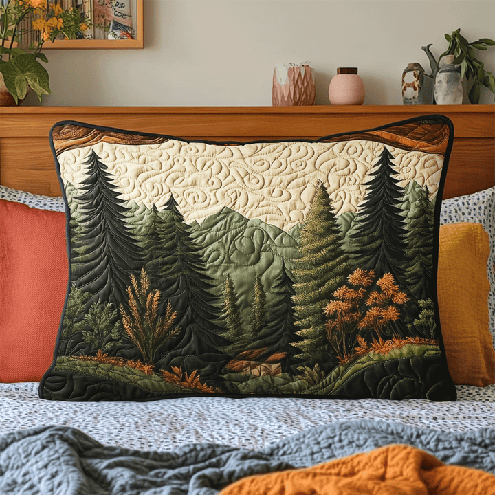 Woodland Wanderlust Quilted Bedding Pillow Case