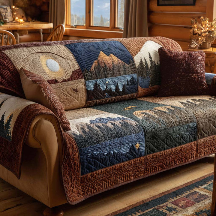 Bear Quilted Sofa Cover
