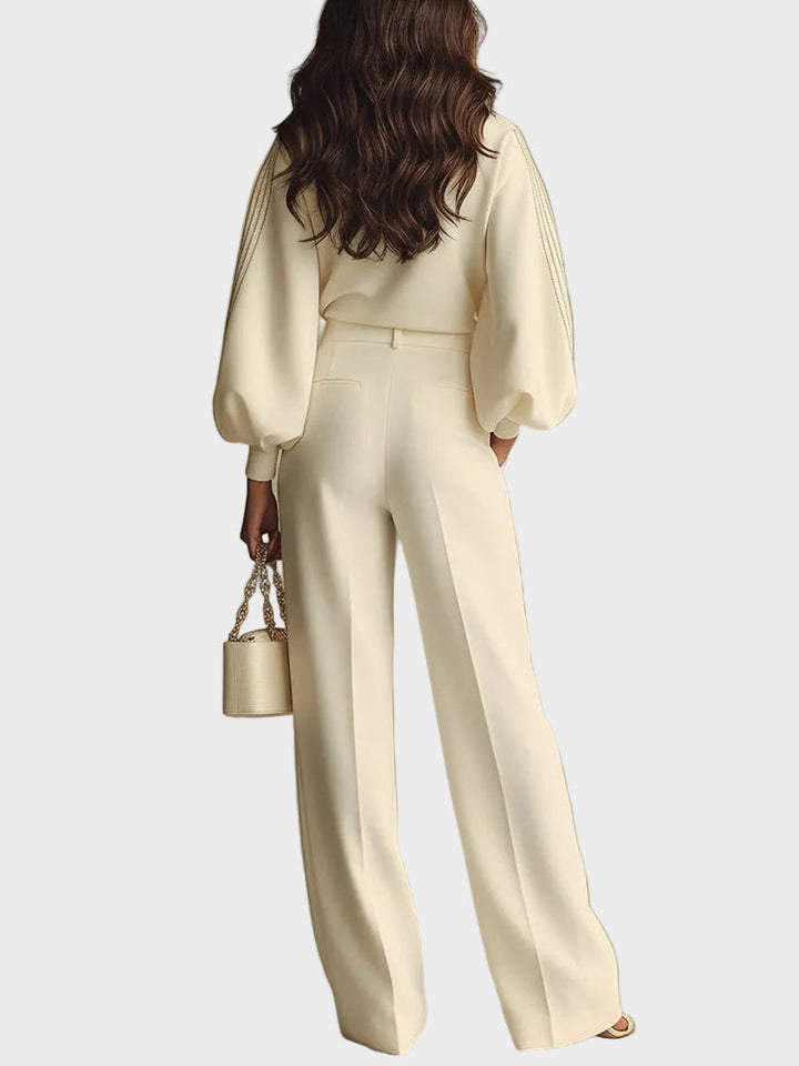 Selena – ribbed set with wide pants