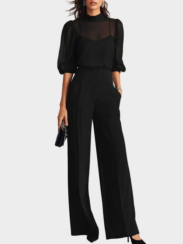 Clarisa – set with wide trousers