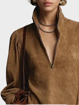 Mini dress with a turtleneck