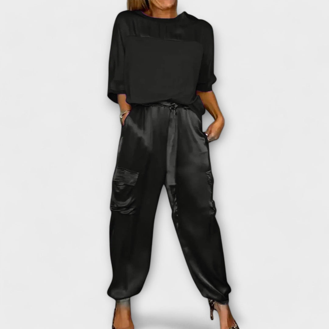 Margarida - Two-piece silk set