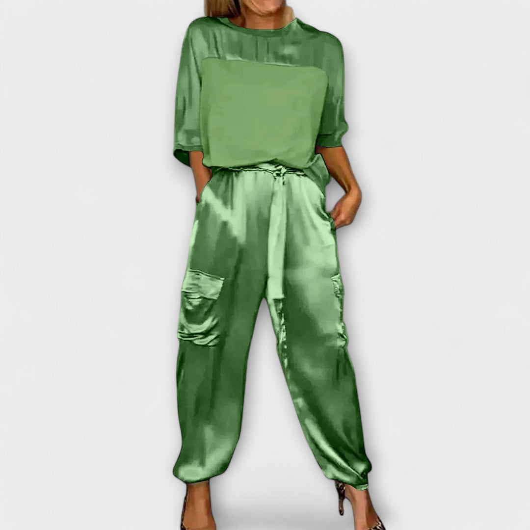 Margarida - Two-piece silk set