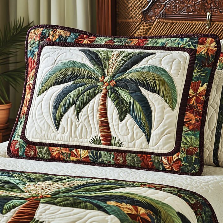 Tropic Touch Quilted Bedding Pillow Case