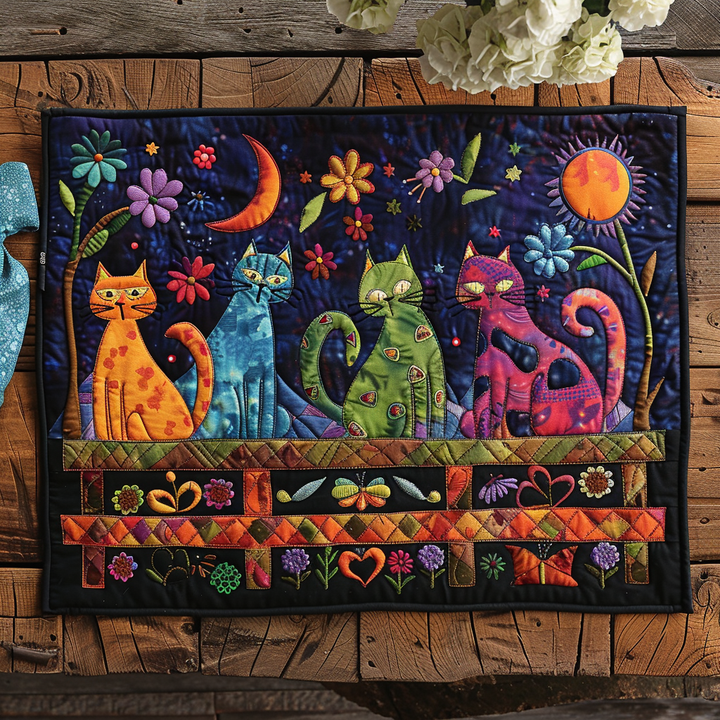 Feline Fancy Quilted Placemat
