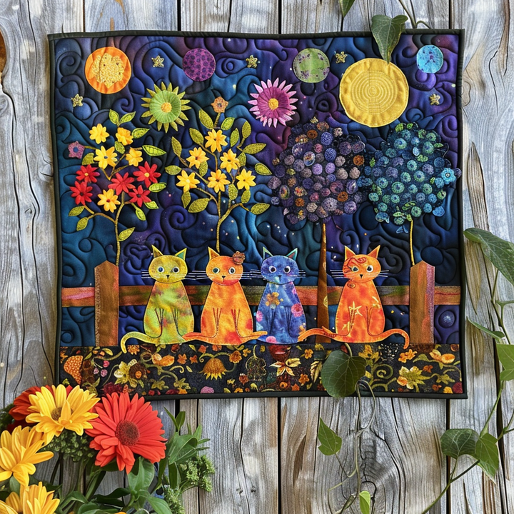 Meow Magic Quilted Placemat