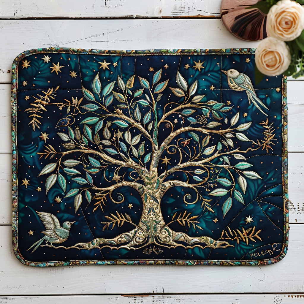 Celtic Knots Tree Quilted Place Mat