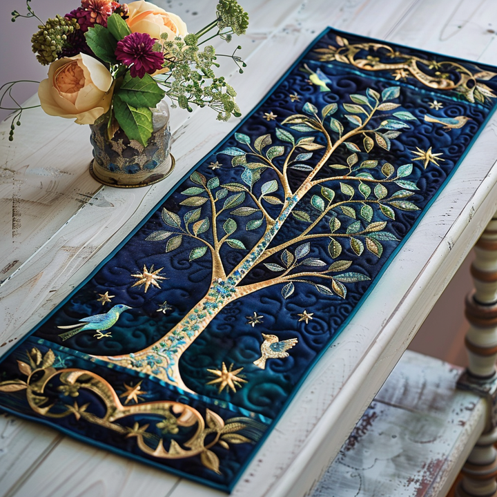 Celtic Tree of Life Quilted Table Runner