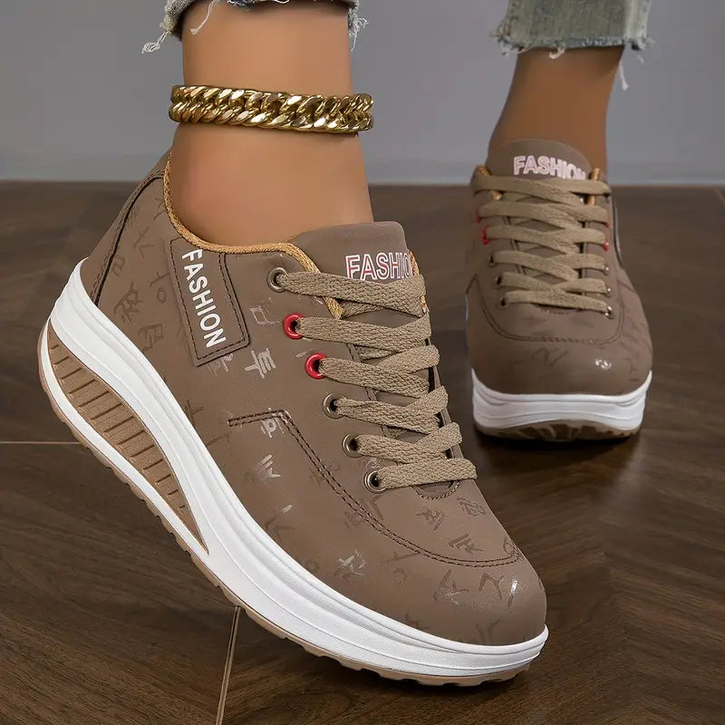 Lace-Up Comfort Sneakers