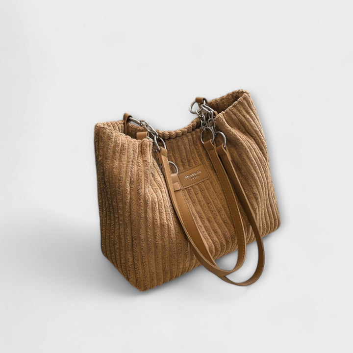 Cecile. - Soft cord shoulder bag
