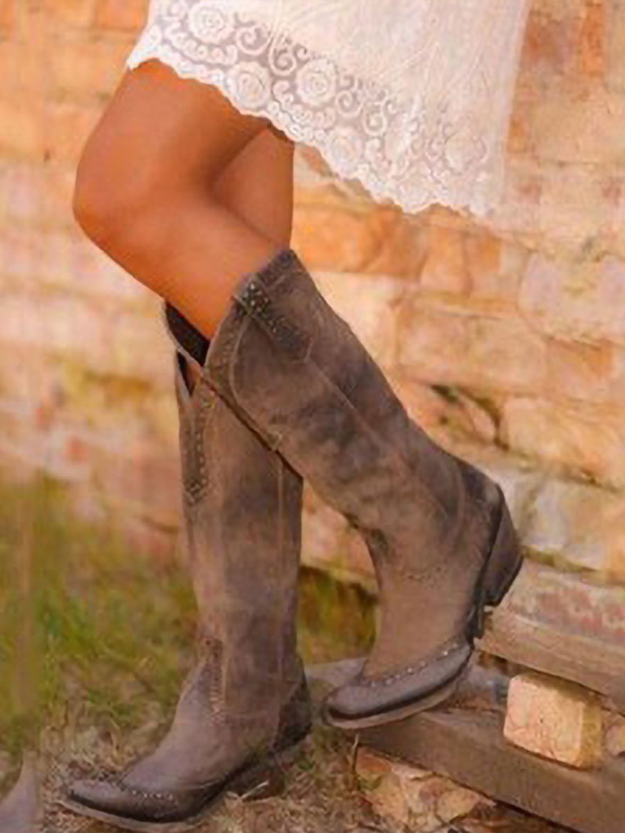 Studded Cowboy Boots