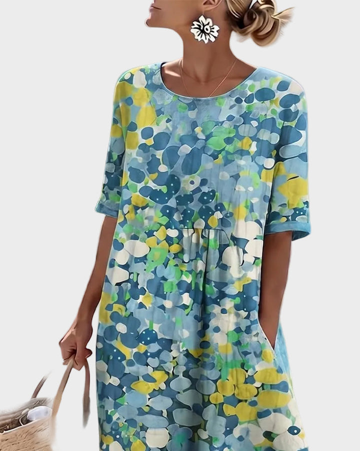 Elena - Loose and light floral midi dress