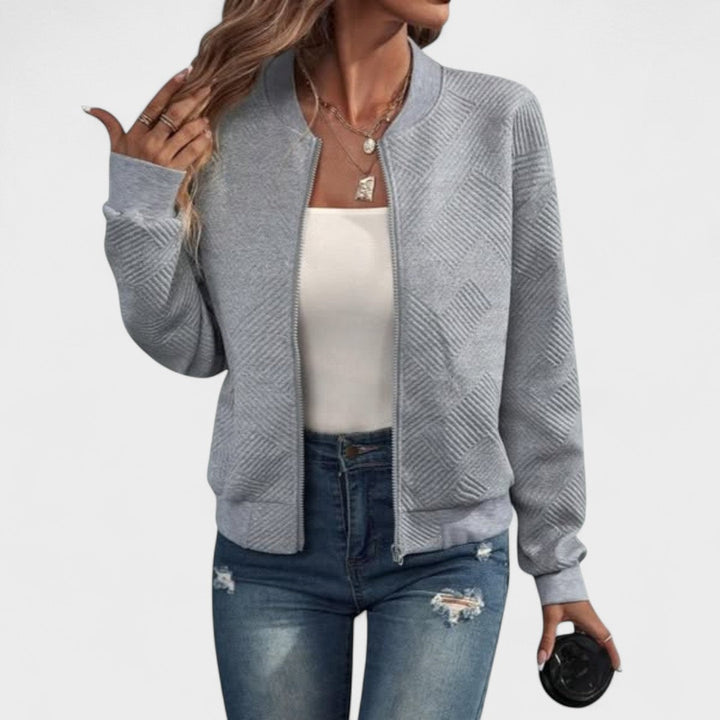 Dora – Structured bomber jacket with zipper