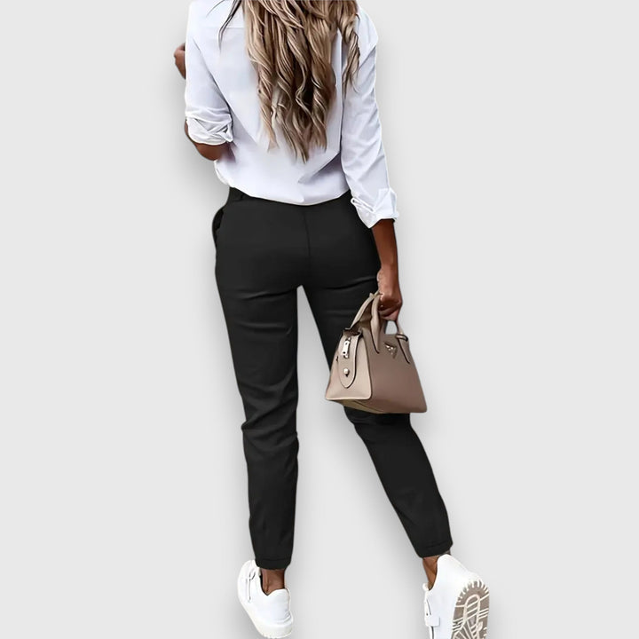 Isabel – Elegant high-waisted trousers