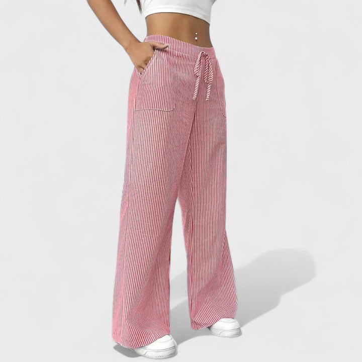 Dominique - Comfortable Wide Pants