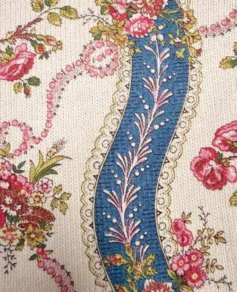 Eulalia - Cardigan with climbing roses on a ribbon