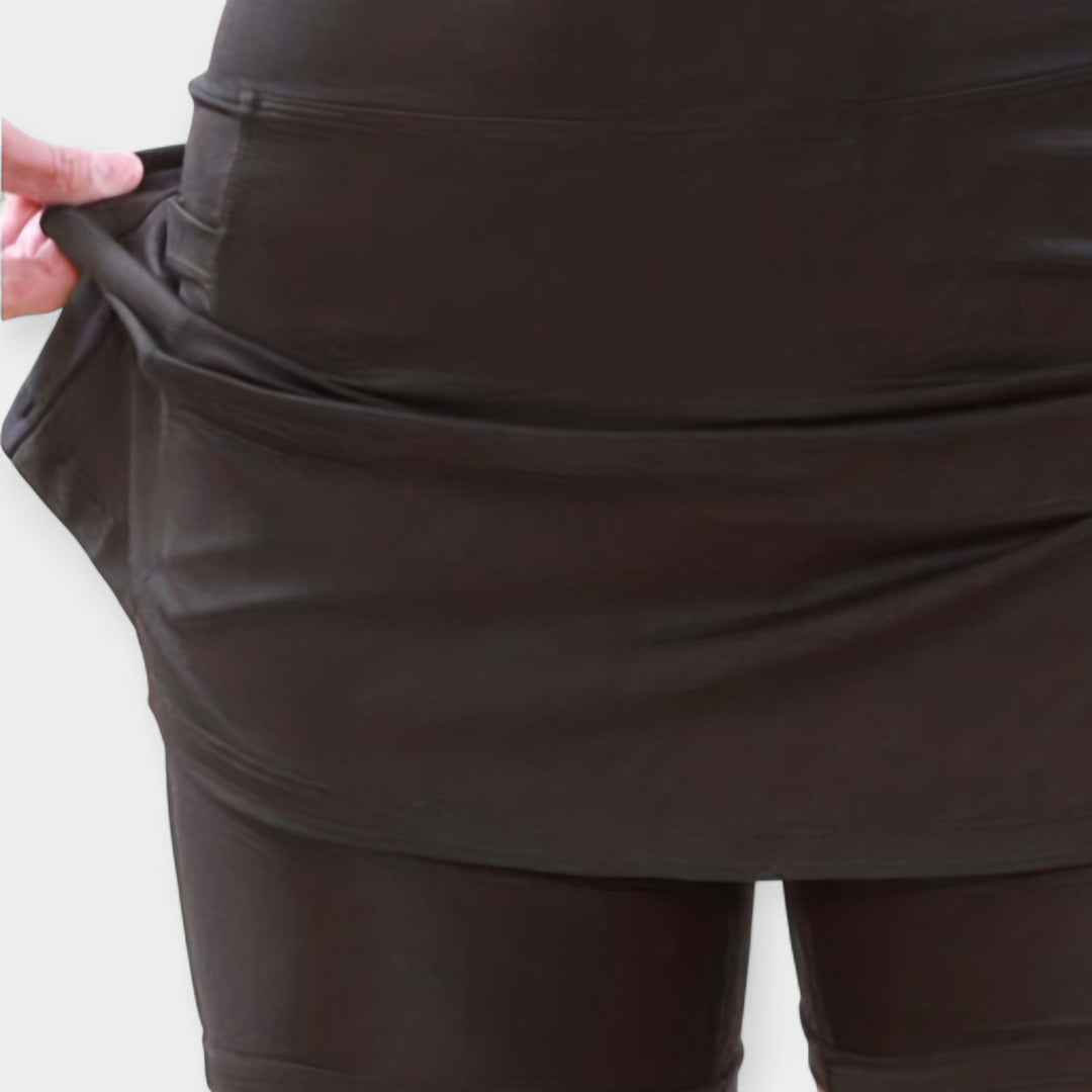 Elżbieta - High shorts with a skirt