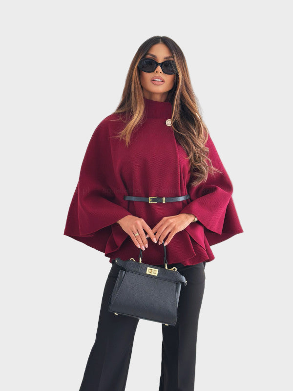 Selviora – Elegant jacket with butterfly sleeves and a belt