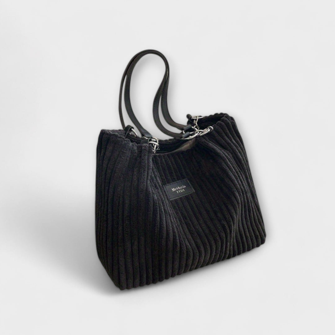Cecile. - Soft cord shoulder bag