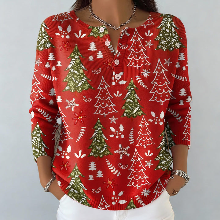 Iris - Christmas sweater with buttons