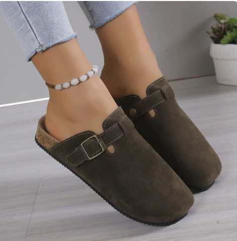 Suede Look Clogs