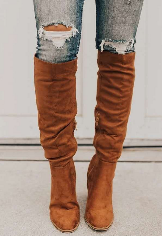 Heeled Knee Boots