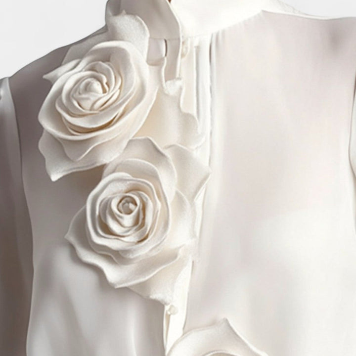 T-shirt with 3D roses