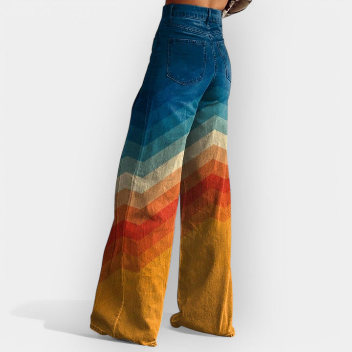 Rozálie - High trousers with flared legs