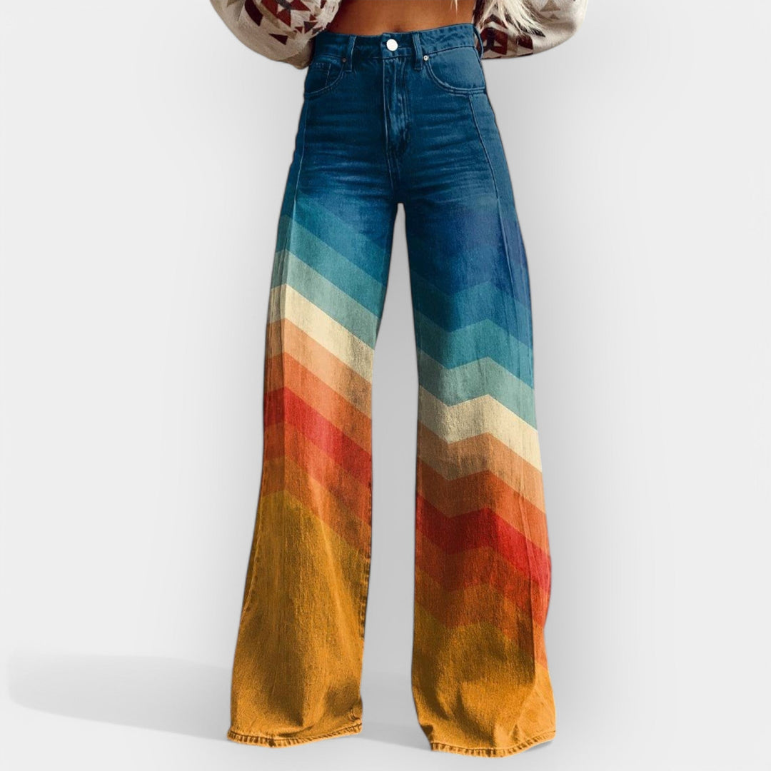 Rozálie - High trousers with flared legs