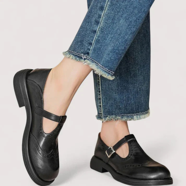 Leather Mary Jane Shoes