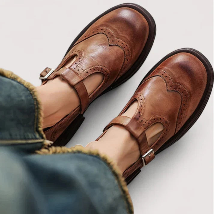 Leather Mary Jane Shoes