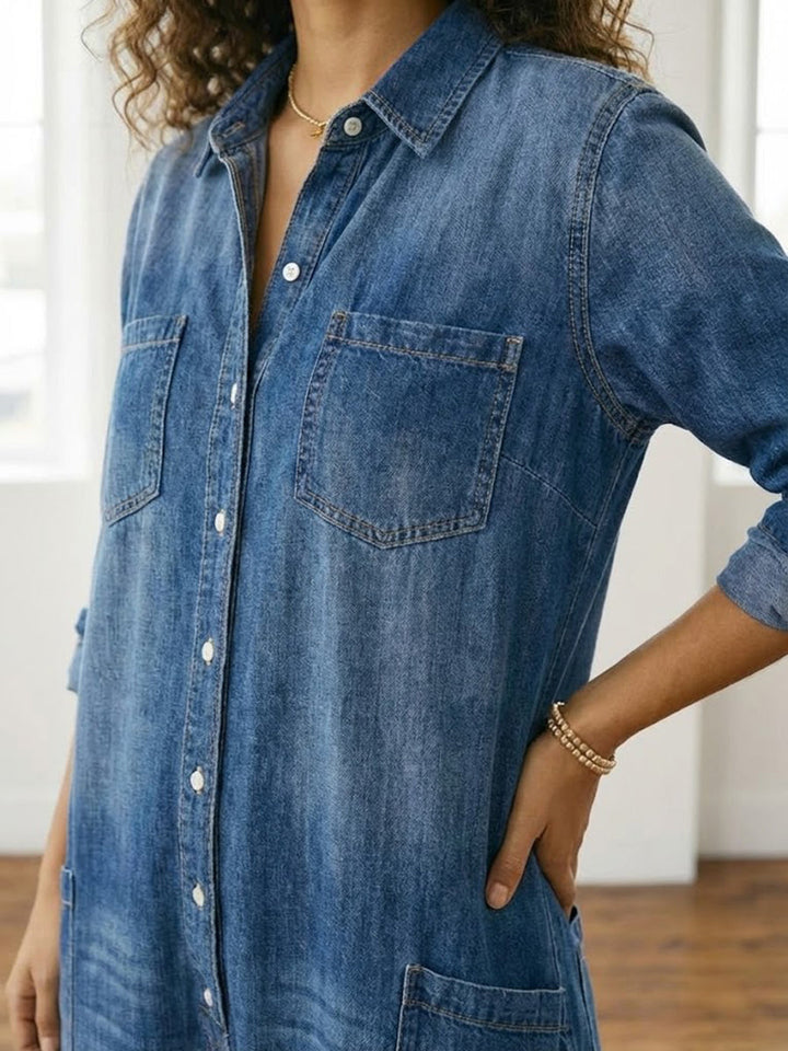 Felicja - Cotton Denim Jumpsuit