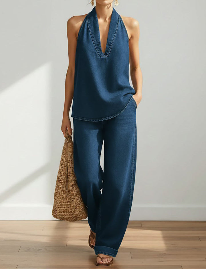 Ludwika - Two-piece Denim Set