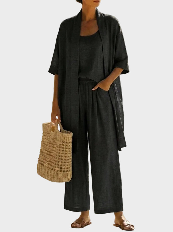 Linnea - Light linen set