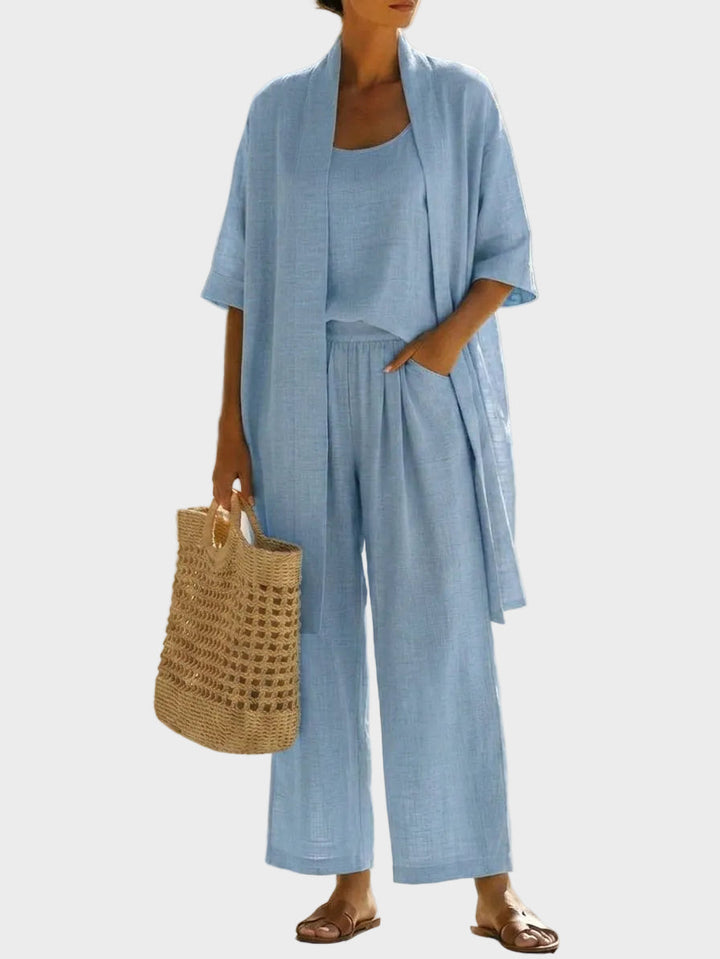 Linnea - Light linen set