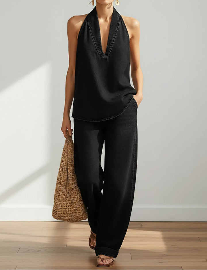Ludwika - Two-piece Denim Set