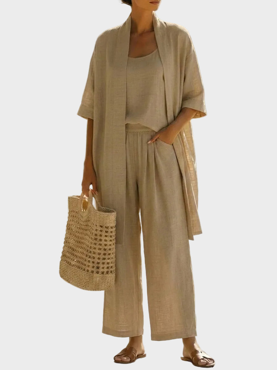 Linnea - Light linen set