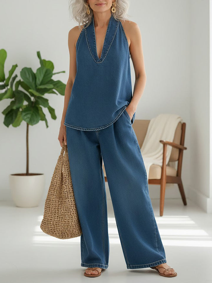 Ludwika - Two-piece Denim Set