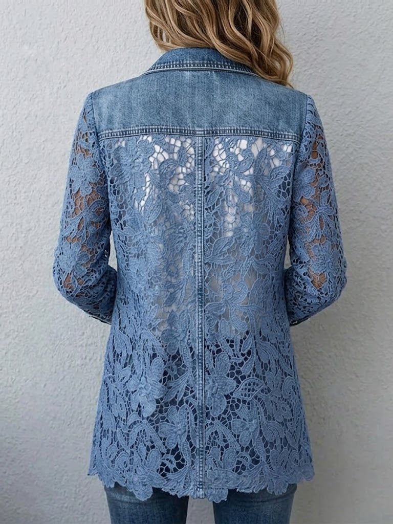 Harper | Jacket with lace inserts