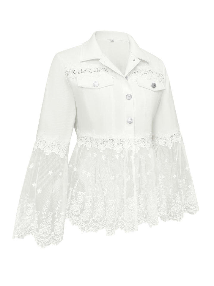 Addison | Jacket with lace inserts