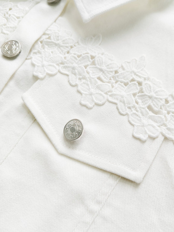 Addison | Jacket with lace inserts