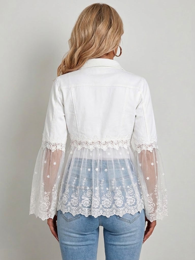 Addison | Jacket with lace inserts