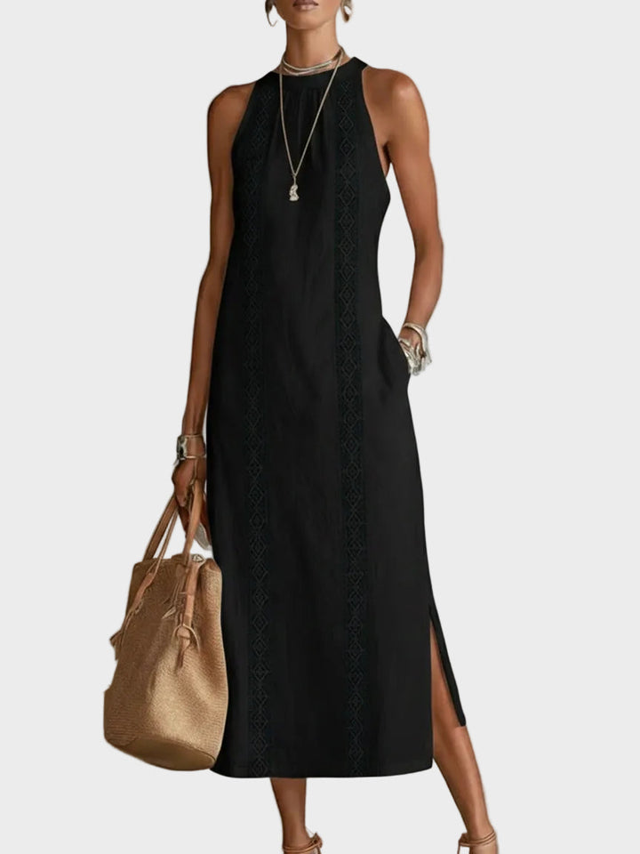 Jimena - linen midi dress