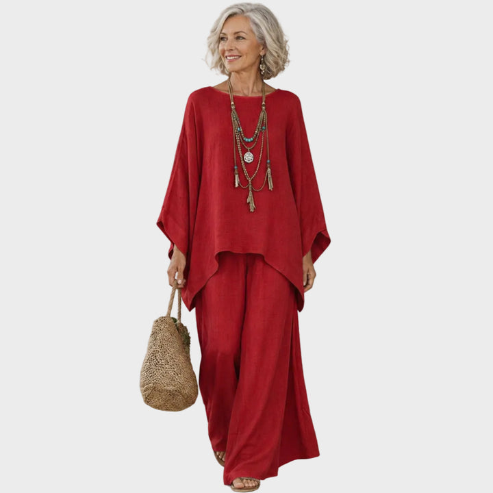 Beata - Elegant Set of Linen Clothes in Two Parts