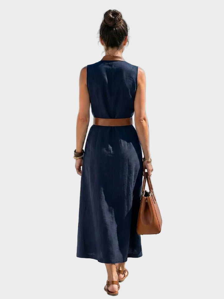Lidia - Midi dress with contrasting detail