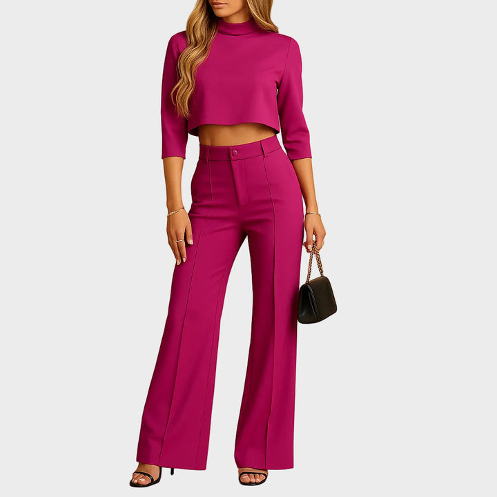 Mareen - Matching fall set with top and pants for women