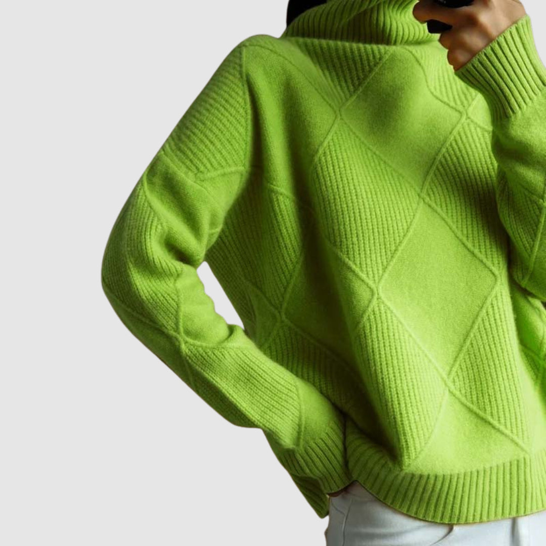 Ester - Textured turtleneck sweater